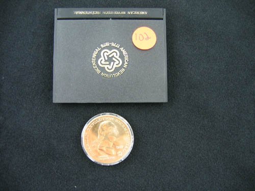 1972 AMERICAN REVOLUTION BICENTENNIAL GOLD COIN