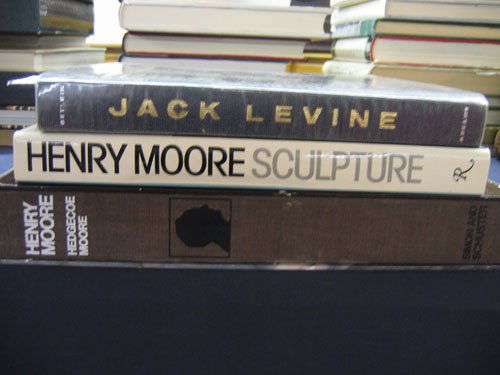 2 HENRY MOORE BOOKS AND 1 JACK LEVINE BOOK: 2 HENRY MOORE BOOKS AND 1 JACK LEVINE BOOK