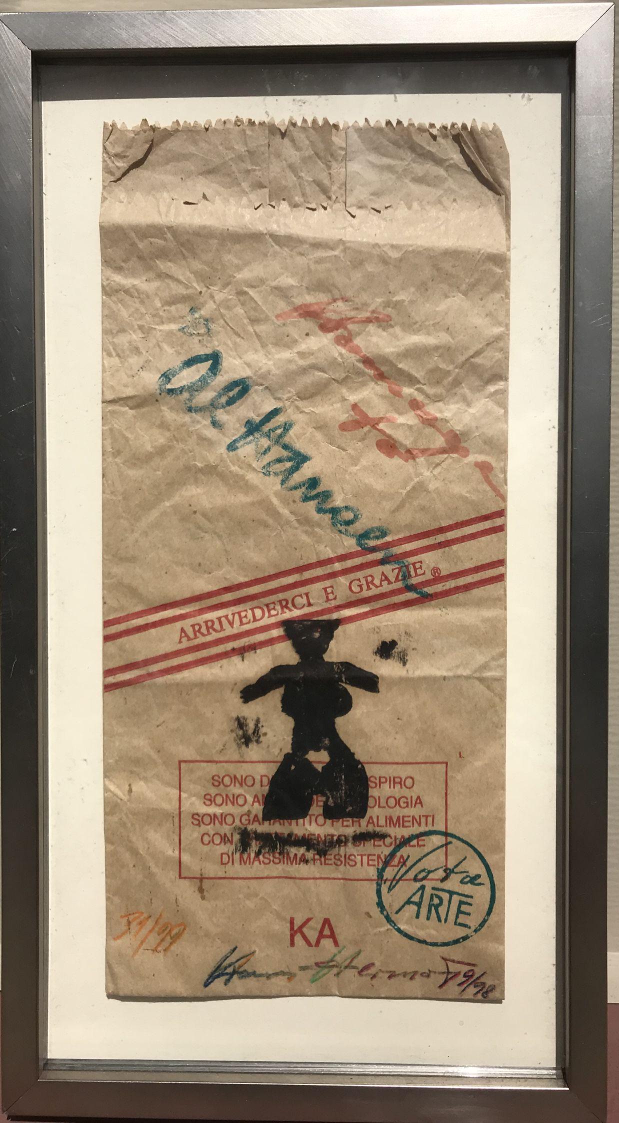 "HOMAGE TO AL HANSEN" BY GEORGE HERMS BORN 1935 MIXED (1 of 2)