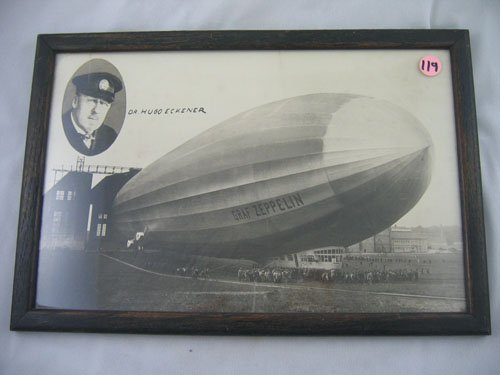 VINTAGE PHOTO OF A ZEPELLIN
