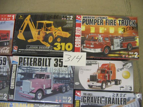 15 UNOPENED TRUCK MODELS; 14 AMT/ERIC, 1 TESTOR - 5