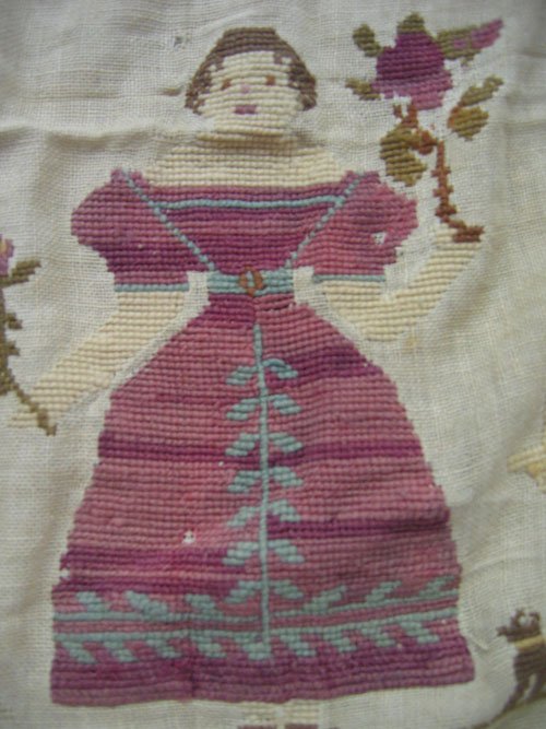 1842 SAMPLER "WHEN WAS I BUT A LITTLE BOY ..... - 2