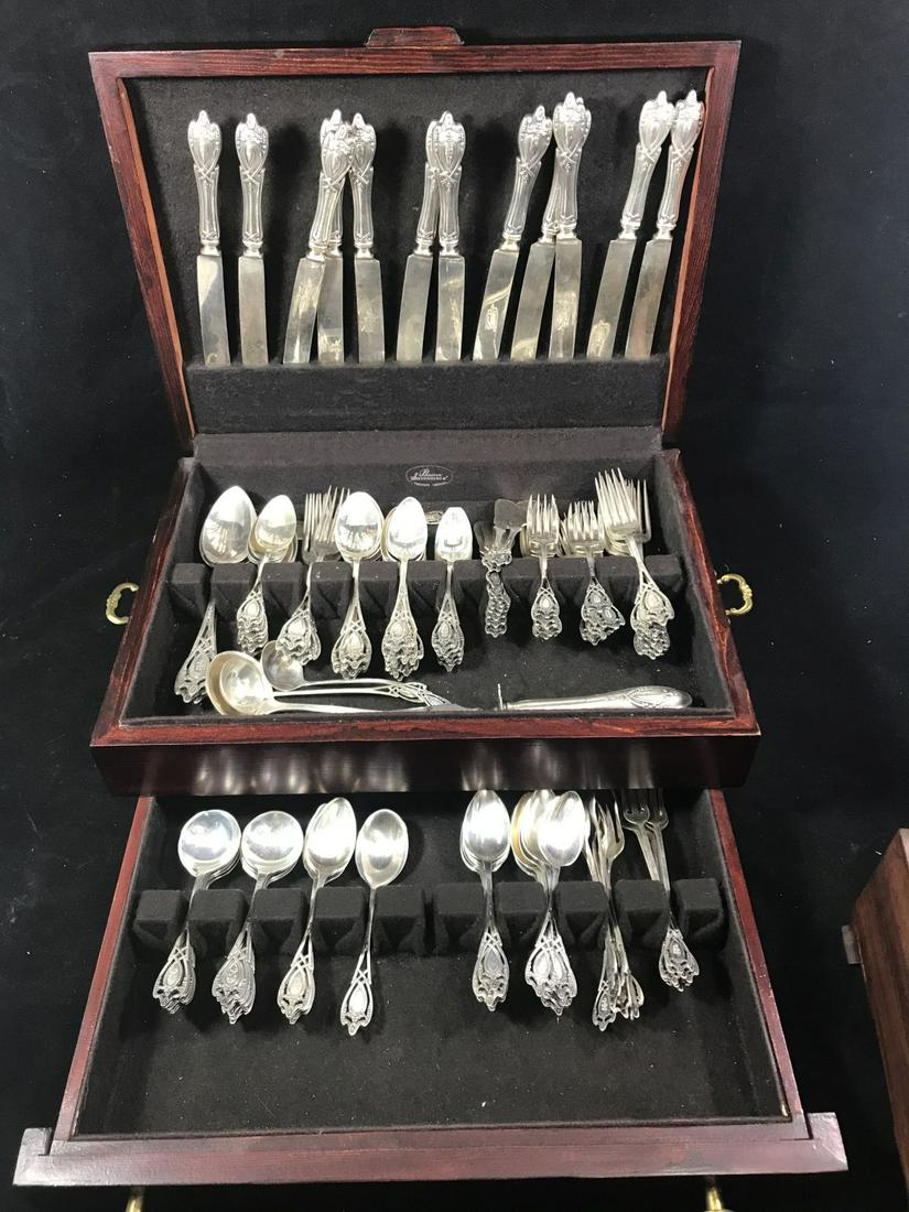 140 PIECES STERLING SILVER FLATWARE  IN THE MONTICELLO (1 of 5)