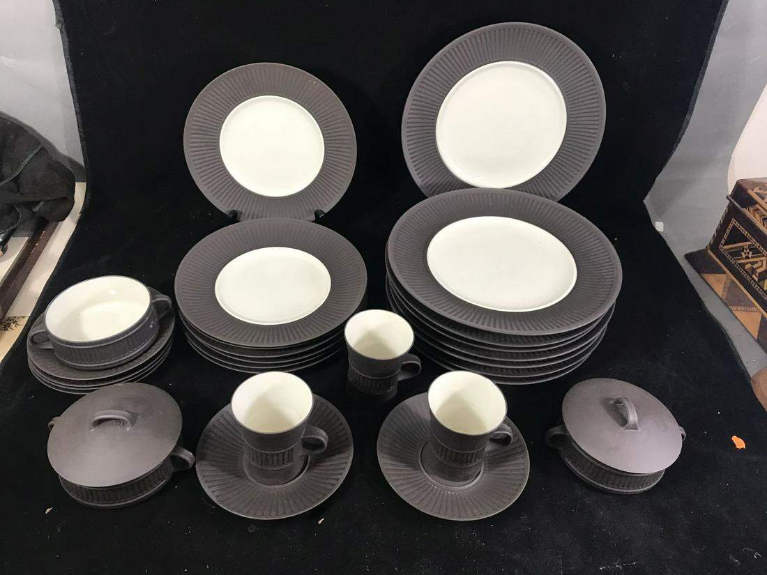 A LARGE DINNER SERVICE OF VINTAGE DANSK FLAMESTONE (1 of 4)