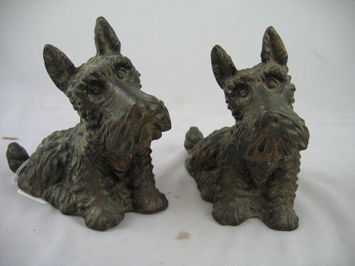 PAIR OF SCOTTIE DOG BOOKENDS