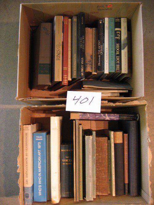 2 BOXES ART REFERENCE BOOKS, APPROX 38, GREEK A
