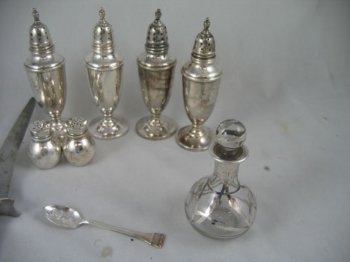 STERLING SILVER LOT 6 PIECES - CARVING SET, COL - 3