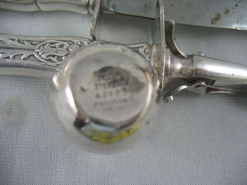 STERLING SILVER LOT 6 PIECES - CARVING SET, COL - 5