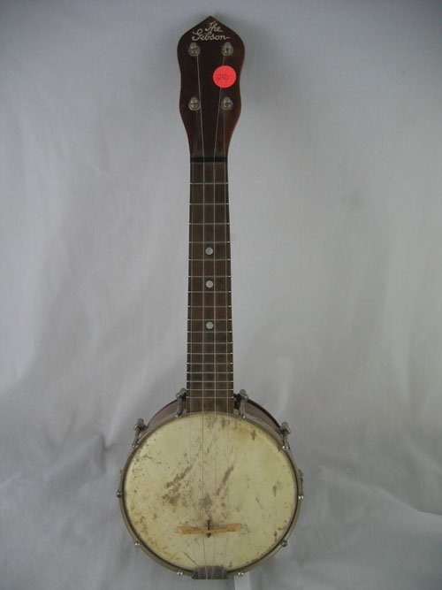 EARLY GIBSON BANJO/UKELELE WITH RESONATOR BAC