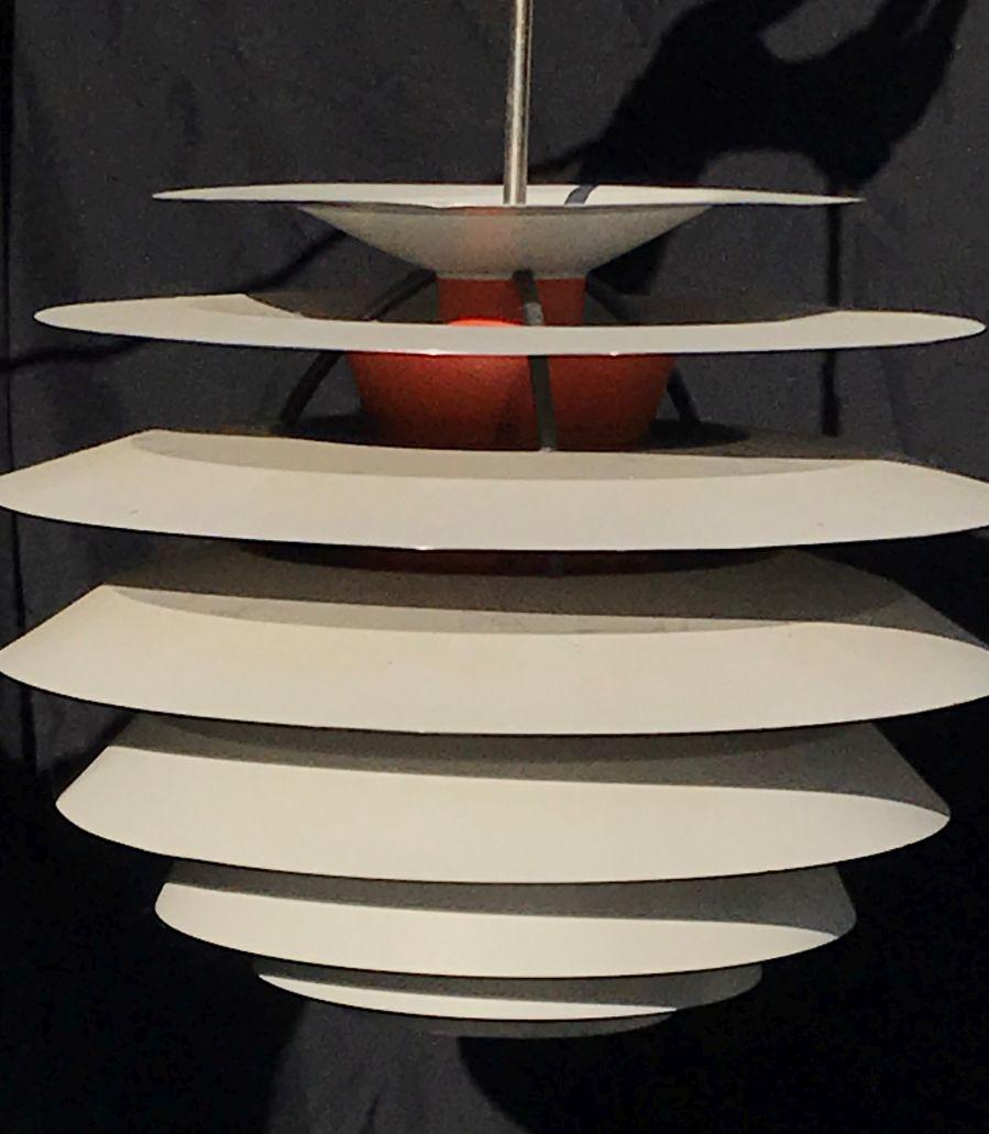 POUL HENNINGSEN FOR LOUIS POULSEN HANGING LIGHT C 18": POUL HENNINGSEN FOR LOUIS POULSEN HANGING LIGHT C 18" D. PROPERTY FROM THE ESTATE OF LEIF WESSMAN