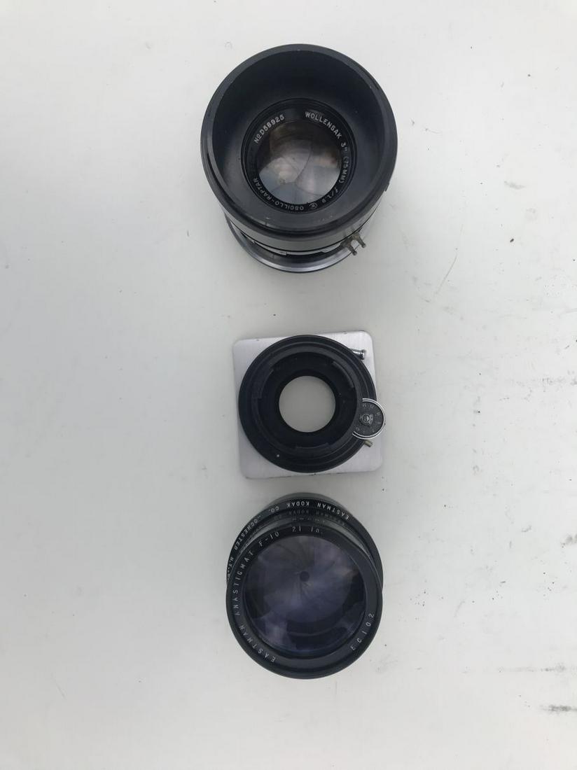 Eastman Anstigmat F.10 21in lens and a Wollensak 3in (1 of 5)