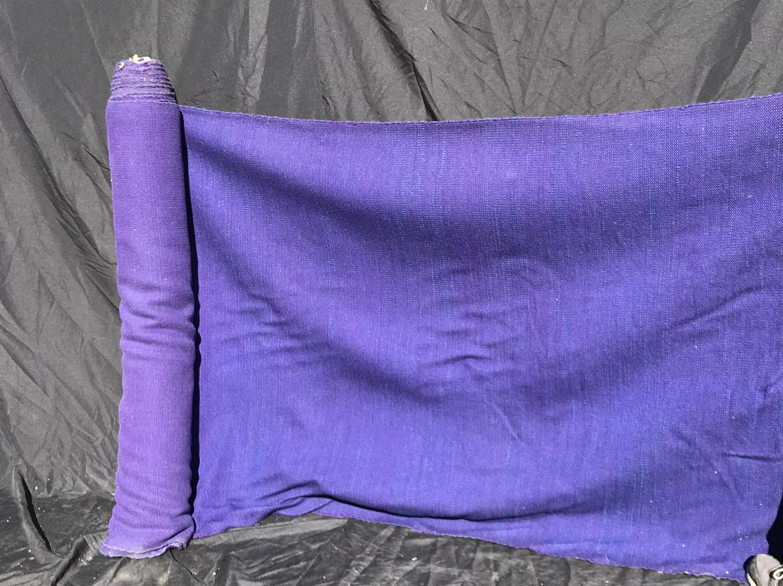 KNOLL FURNITURE ORIGINAL PURPLE FABRIC BOLT 52" WIDE.: KNOLL FURNITURE ORIGINAL PURPLE FABRIC BOLT 52" WIDE X 40' LONG. PROPERTY FROM THE ESTATE OF LEIF WESSMANN