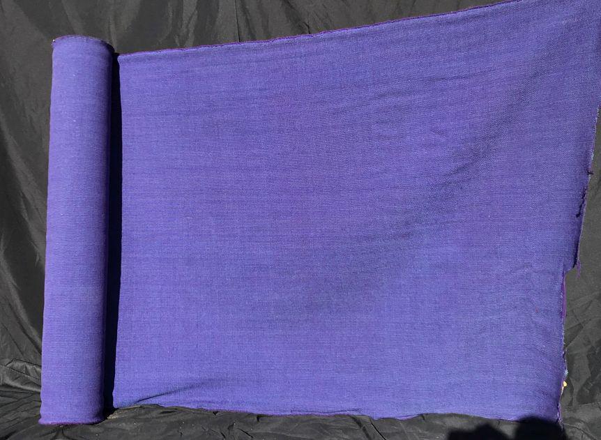 KNOLL FURNITURE ORIGINAL PURPLE FABRIC BOLT 52"WIDE.: KNOLL FURNITURE ORIGINAL PURPLE FABRIC BOLT 52"WIDE X 40' LONG. PROPERTY FROM THE ESTATE OF LEIF WESSMANN