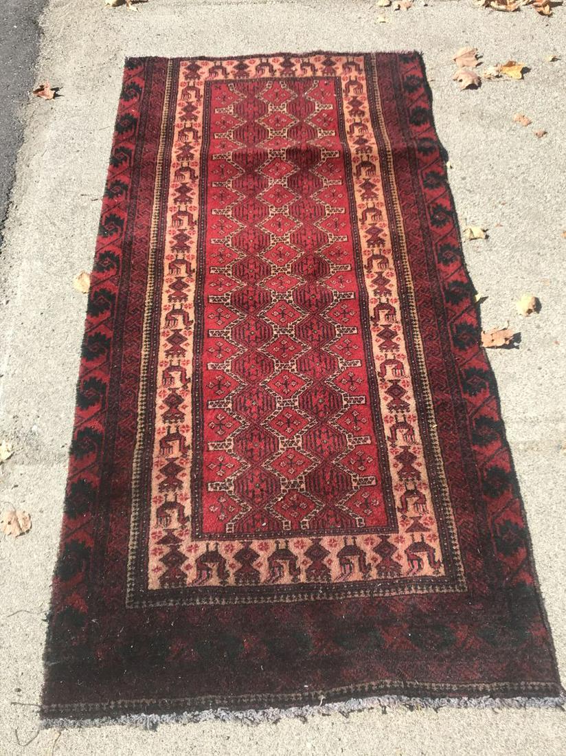 SEMI ANTIQUE PERSIAN RUG 5'9" X 33". PROPERTY FROM THE: SEMI ANTIQUE PERSIAN RUG 5'9" X 33". PROPERTY FROM THE OLD NEWFANE INN OF VERMONT