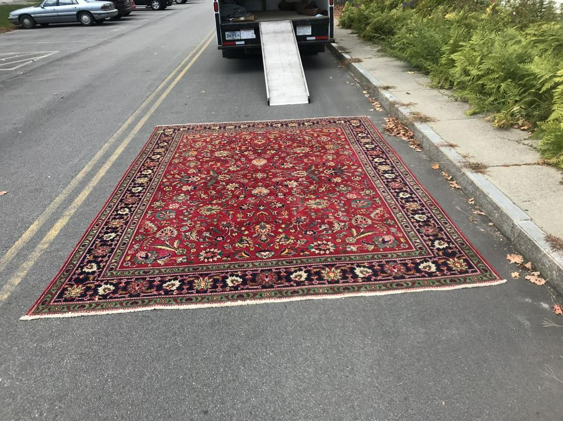 ANTIQUE ROOM SIZE PERSIAN RUG 13'3" X 9'9". PROPERTY: ANTIQUE ROOM SIZE PERSIAN RUG 13'3" X 9'9". PROPERTY FROM THE OLD NEWFANE INN OF VERMONT