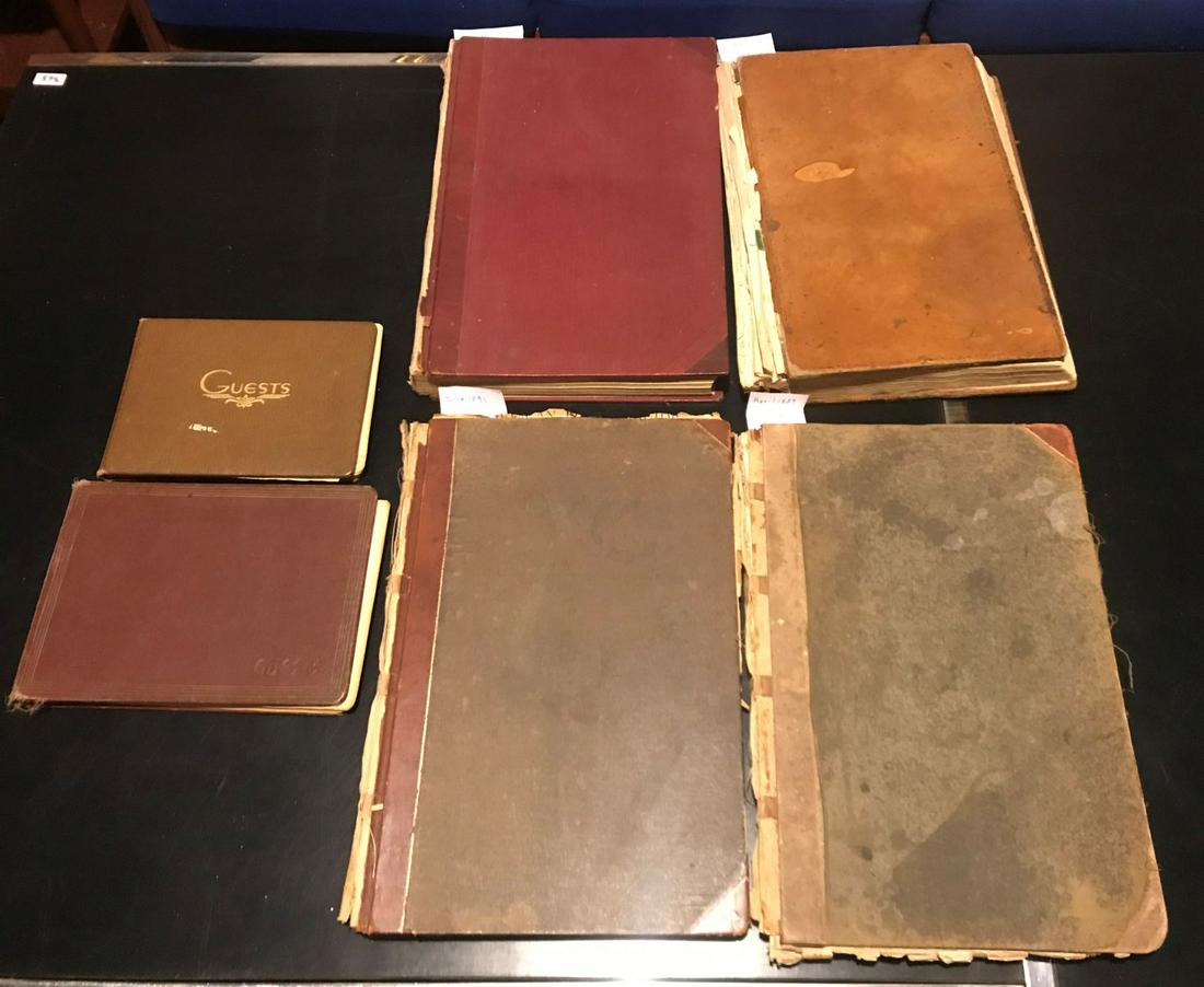 6 GUESTBOOKS FROM THE OLD NEW FANE INN 3 19TH CENTURY: 6 GUESTBOOKS FROM THE OLD NEW FANE INN. 3 ARE 19TH CENTURY. SOME FAMOUS PEOPLES SIGNATURES SURELY GRACE THESE PAGES AS THIS WAS A WELL TRAVELED 19TH CENTURY IN. THE OTHER 3 BOOKS ARE FROM THE FIRST HA