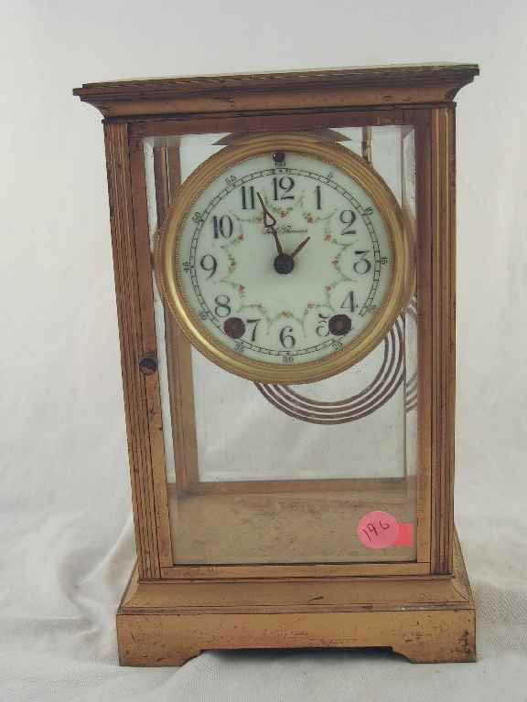 SETH THOMAS CRYSTAL REGULATOR CLOCK: SETH THOMAS CRYSTAL REGULATOR CLOCK