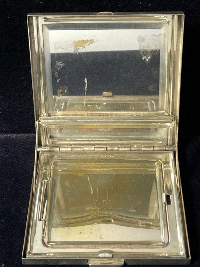 1939 DUNHILL STERLING SILVER CLEARVIEW COMPACT: 1939 DUNHILL STERLING SILVER CLEARVIEW COMPACT