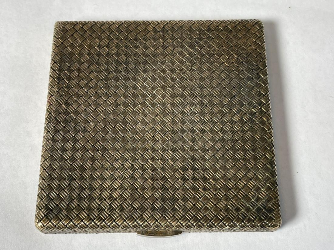 1930 GAUCHERAND 950 VERMEIL HAND MADE MESH COMPACT: 1930 GAUCHERAND 950 VERMEIL HAND MADE MESH COMPACT