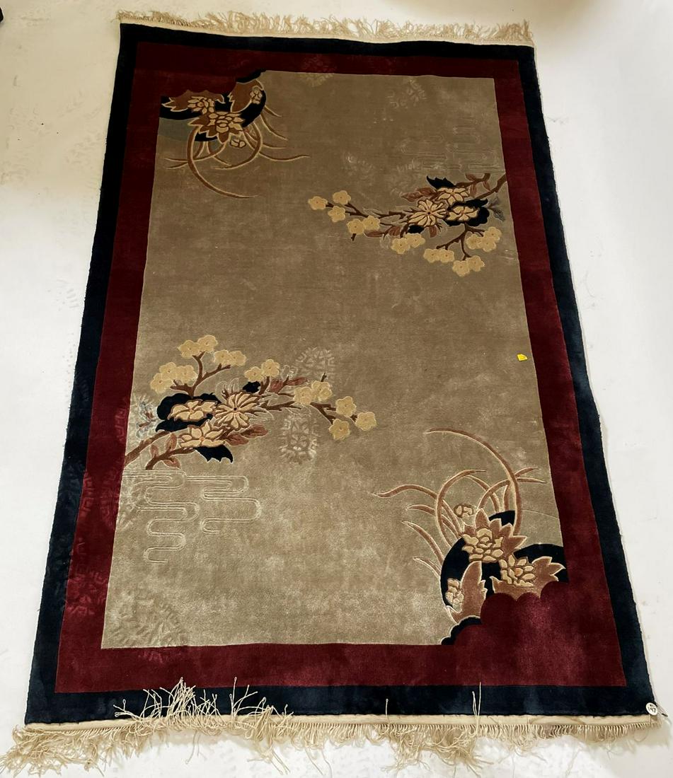 CHINESE AREA RUG 72" X 48": CHINESE AREA RUG 72" X 48"