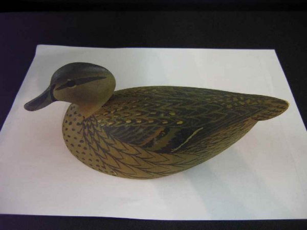 4 DUCK DECOYS: 2 HAND PAINTED "PIN TAIL- DRAKE - 3
