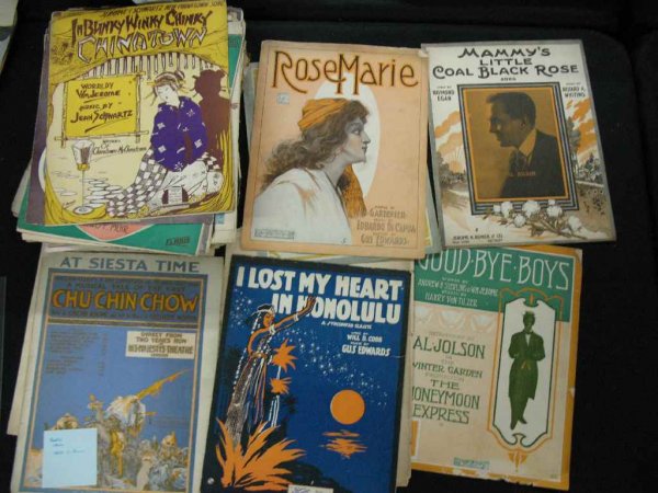 LARGE LOT OF SHEET MUSIC INCL BLACK AMERICANA: LARGE LOT OF SHEET MUSIC INCL BLACK AMERICANA