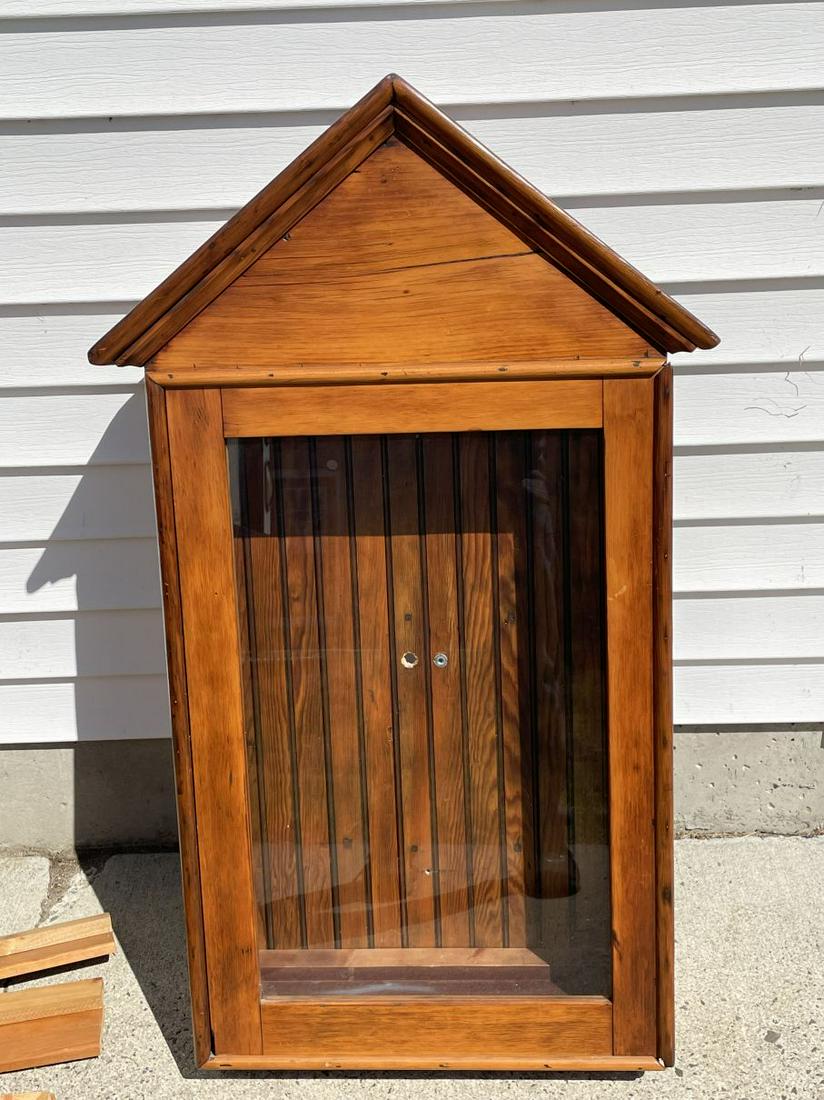 EARLY 20TH CENTURY WALL CABINET FROM A MICHIGAN COPPER (1 of 4)