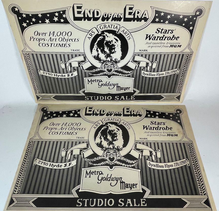 2 MGM STUDIOS 1950S BROADSIDES FOR A STUDIO SALE OF (1 of 3)