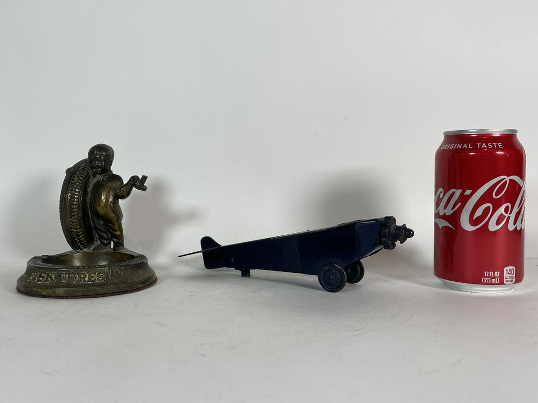 A FISK TIRES ADVERTSING ASH TRAY 1.5" T AND A FLORENCE (1 of 7)