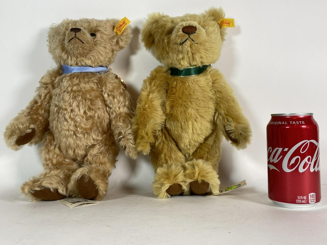 TWO STEIFF MOHAIR BEARS 14" AND 12" (1 of 9)