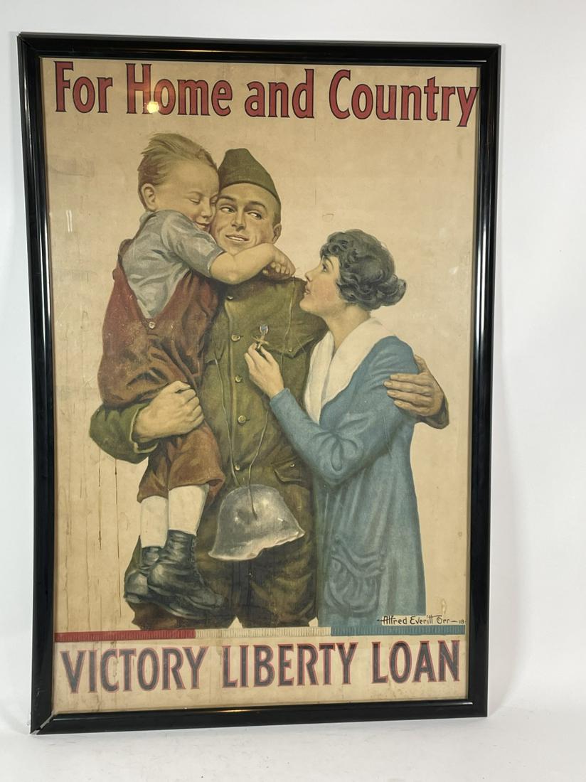 A FRAMED FOR HOME AND COUNTRY VICTORY LIBERTY LOAN (1 of 2)