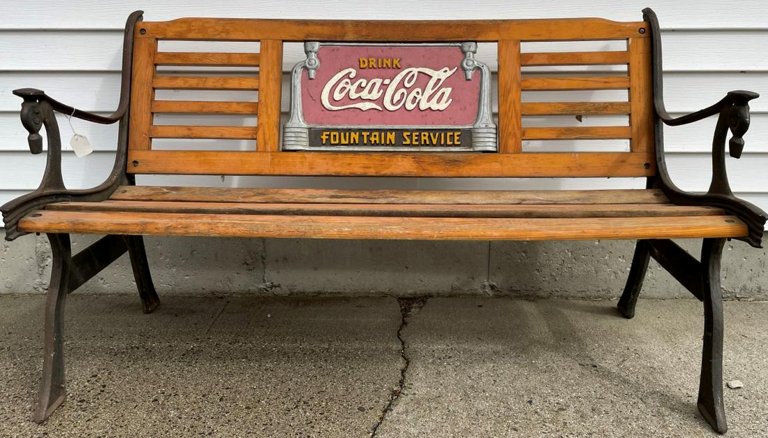 VINTAGE COCA COLA PARK BENCH (1 of 4)
