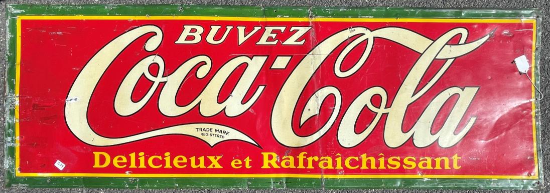 A VINTAGE COCA COLA SIGN 59" X 20" (1 of 4)