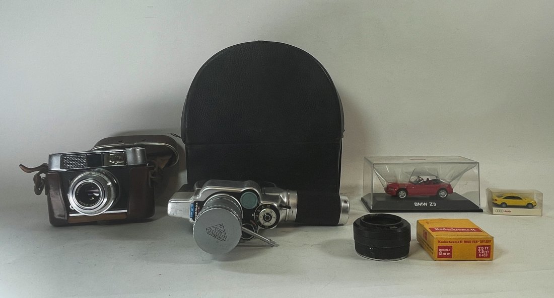 A CAMERA IN CASE , A MOVIE CAMERA IN CASE , AND TWO SHU (1 of 8)