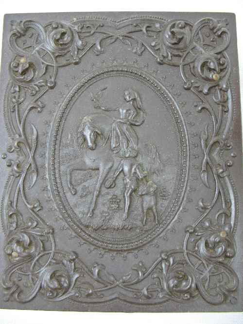 QUARTER PLATE UNTION CASE DEPICTING HUNTING PAR: QUARTER PLATE UNTION CASE DEPICTING HUNTING PARTY WITH HAWK HORSE, AND DOG- MATTE SIGNED WESTON