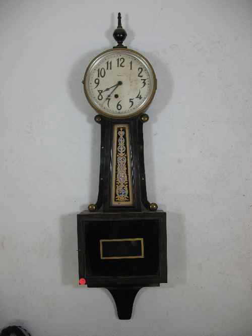 203001 INGRAHAM ANTIQUE BANJO CLOCK 40" LONG
