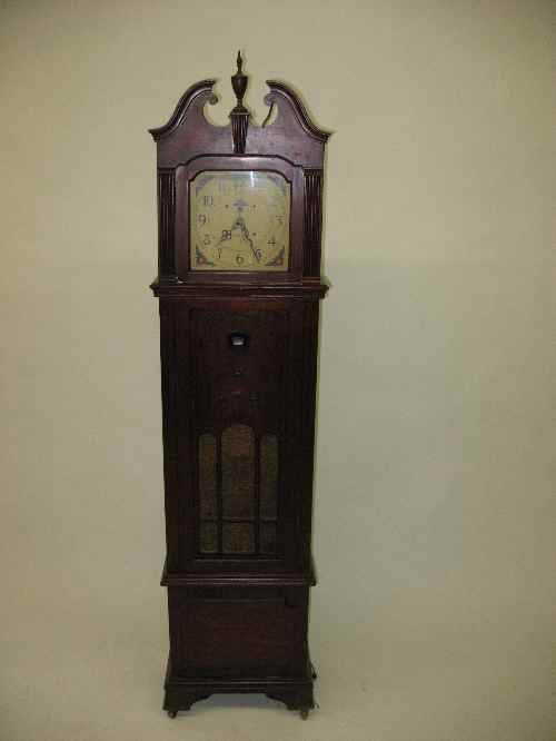 203036 PHILCO ELECTRIC GRANDFATHER CLOCK WITH RADIO 69