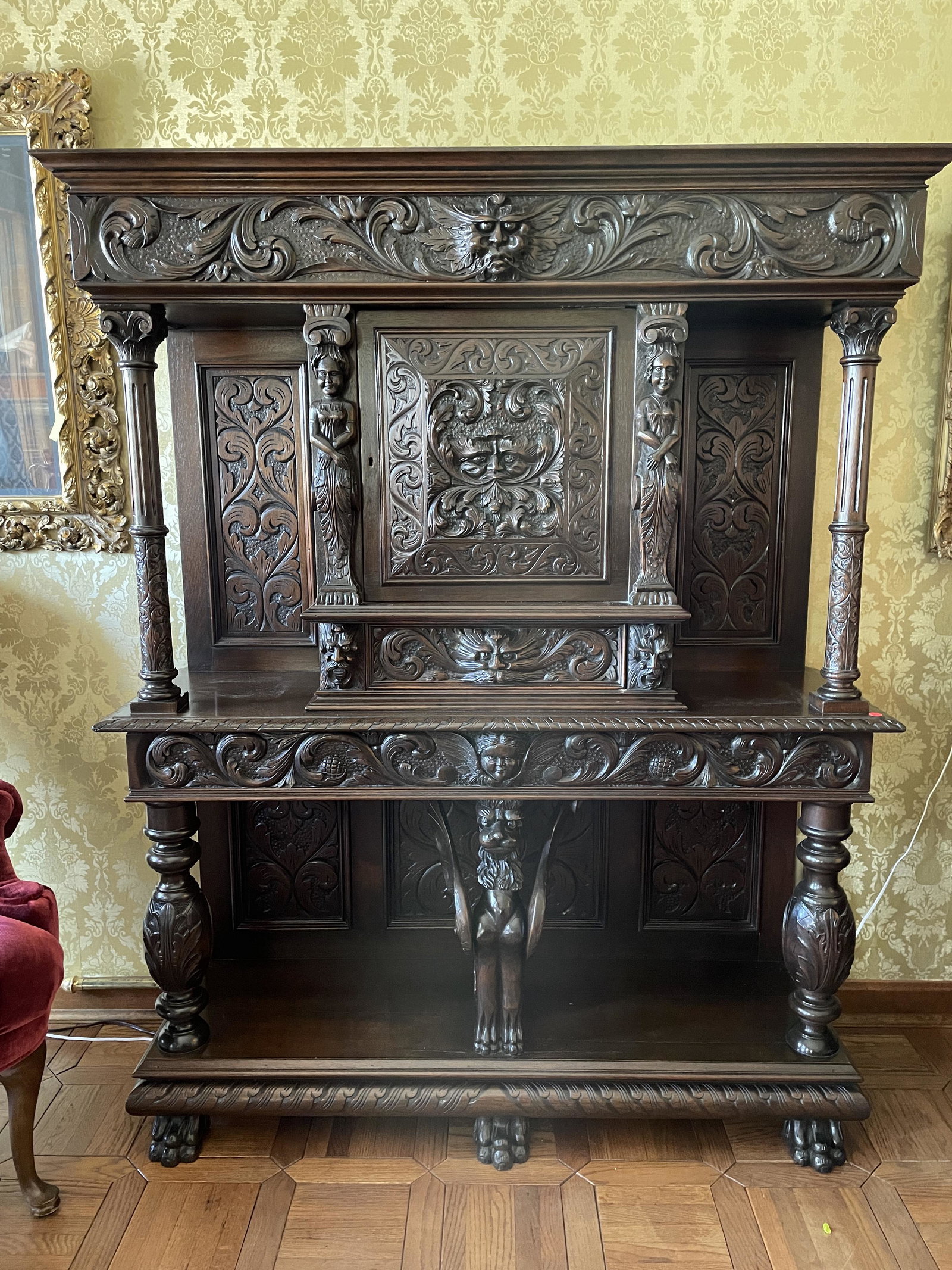 HORNER BROTHERS WALL CUPBOARD 52" LONG X 18" DEEP X 64" (1 of 11)