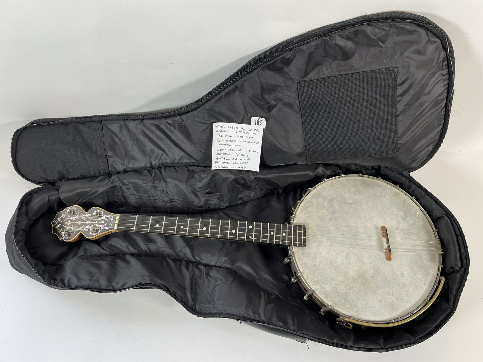 VEGA FOUR STRING TENOR BANJO 28" X 11" (1 of 10)