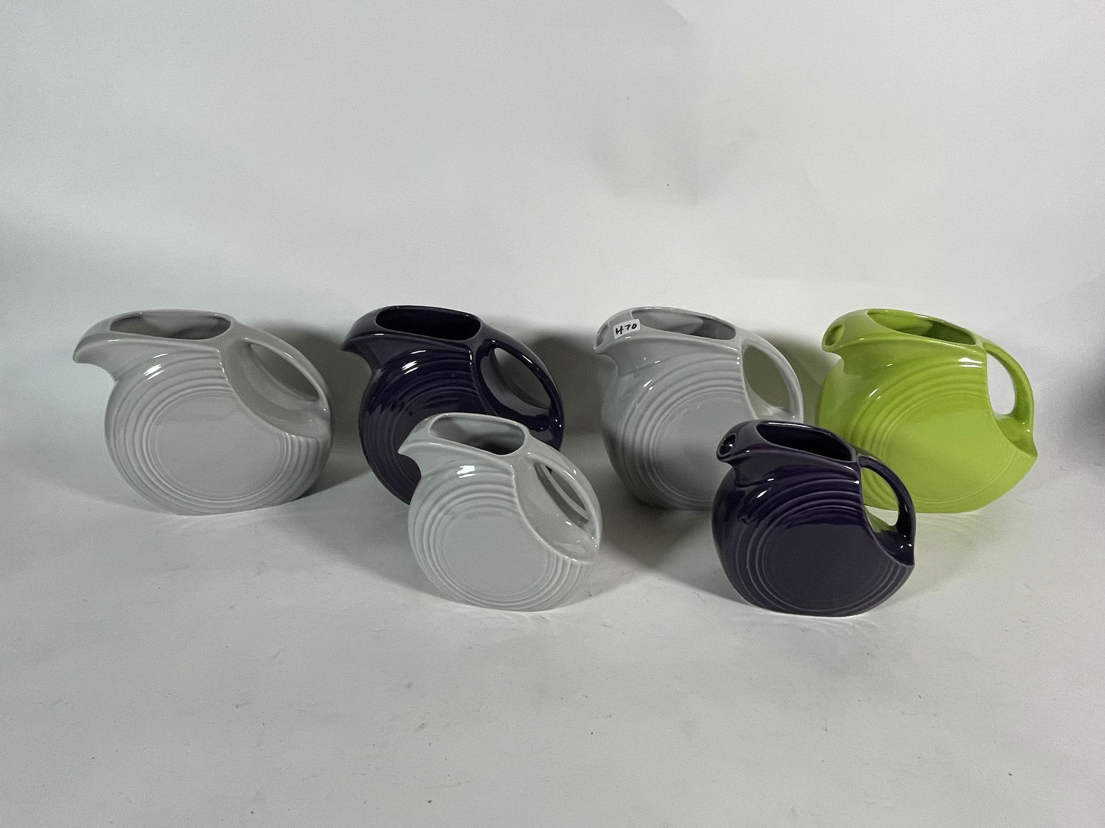 6 FIESTA PITCHERS . 7.25" AND 6". CLEAN (1 of 7)