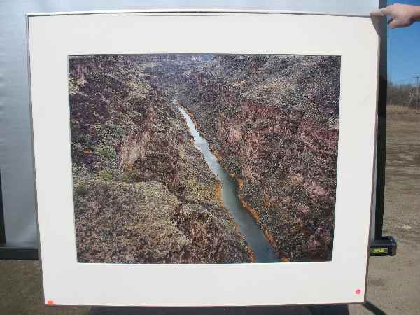 PHOTO OF A GORGE BY CHRISTOPHER BURKETT: LARGE COLOR PHOTO OF A GORGE BY CHRISTOPHER BURKETT. Christopher BURKETT (1951)