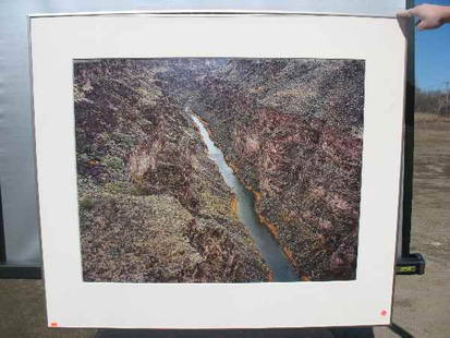 PHOTO OF A GORGE BY CHRISTOPHER BURKETT: LARGE COLOR PHOTO OF A GORGE BY CHRISTOPHER BURKETT. Christopher BURKETT (1951)