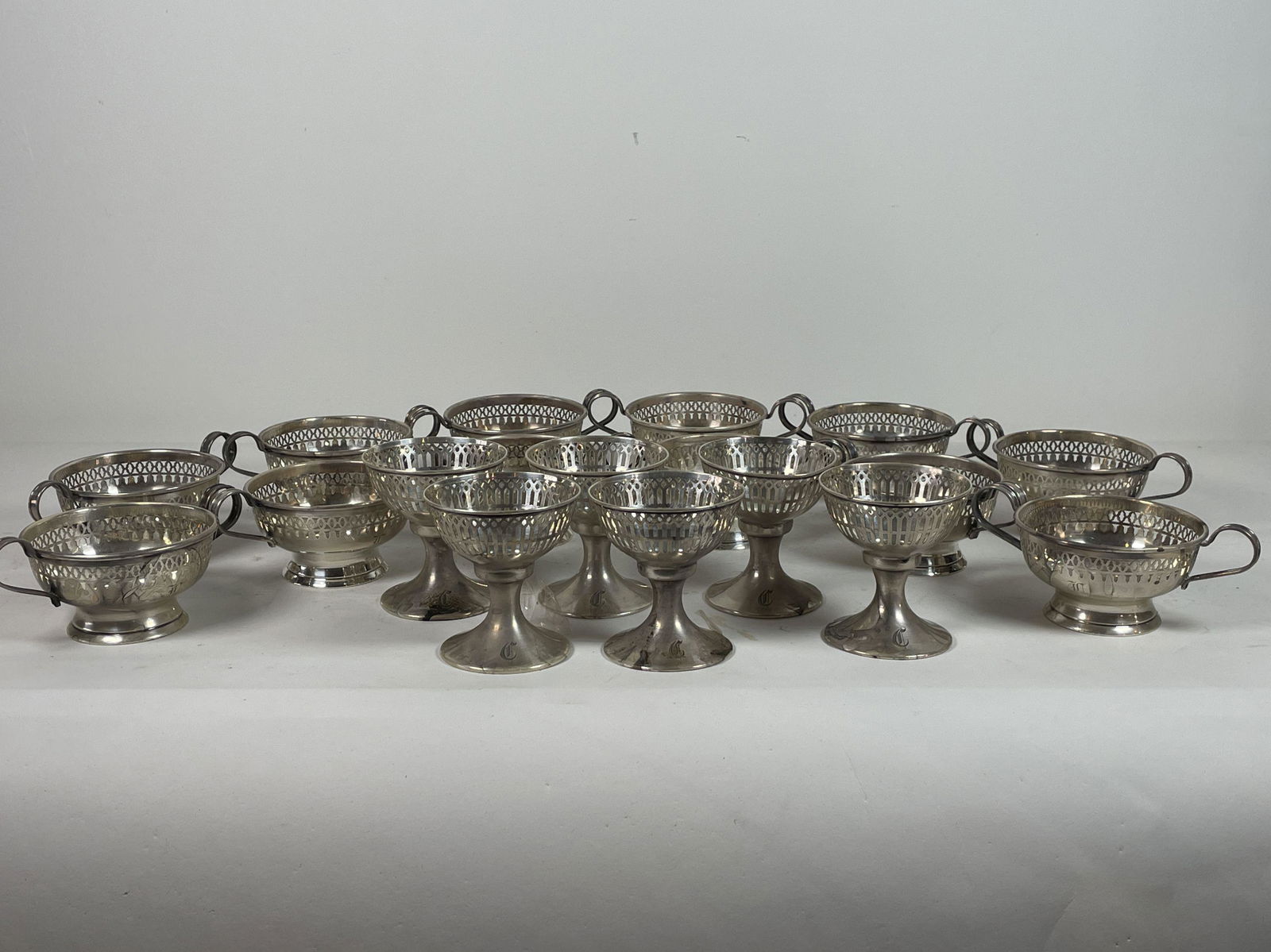LOT OF STERLING SILVER, 5.5" X 3.5" X 2". 2.75" D X 3" (1 of 11)