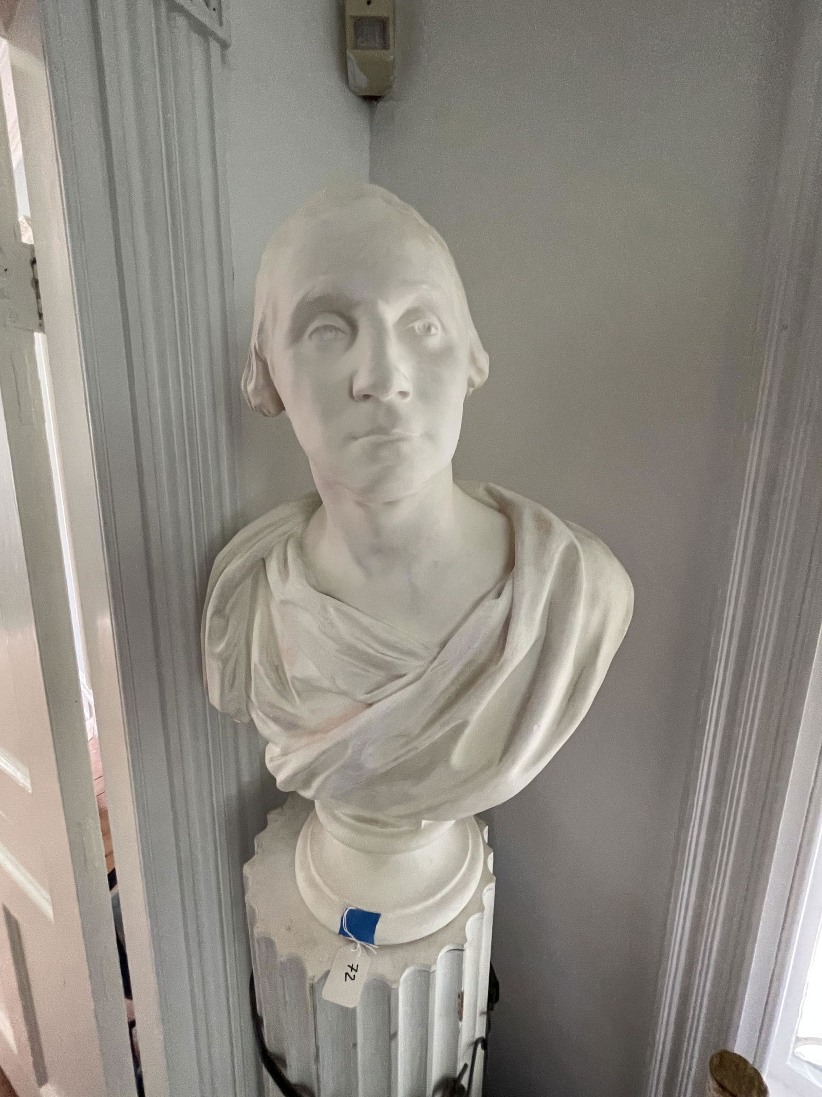 BUST OF GEORGE WASHINGTON, 20" X 12" X 30". PROPERTY OF (1 of 9)
