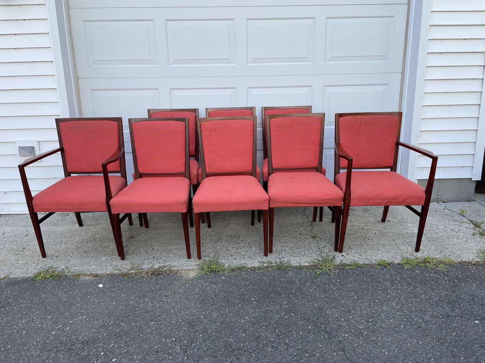 A SIGNED SET OF 8 GORDON RUSSELL ROSEWOOD MCM  DINING (1 of 4)