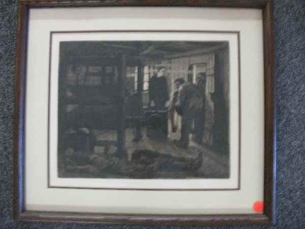KATHE KOLLWITZ ETCHING SIGNED IN PLATE. 9.5" X : KATHE KOLLWITZ ETCHING SIGNED IN PLATE. 9.5" X 12" SIGHT