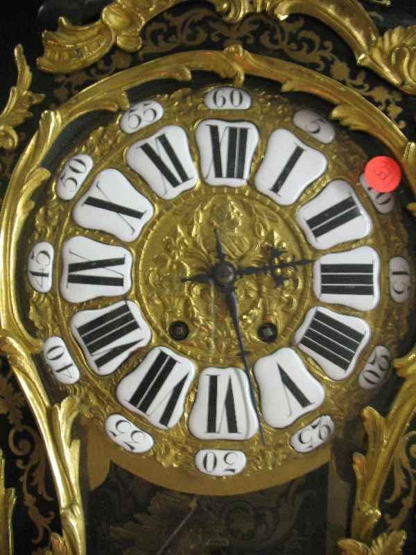 DECORATIVE FRENCH ORMALU MOUNTED SHELF CLOCK - 2