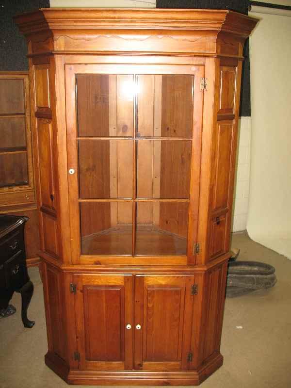 PINE REPRODUCTION CORNER CUPBORD 78" X 42" WIDE