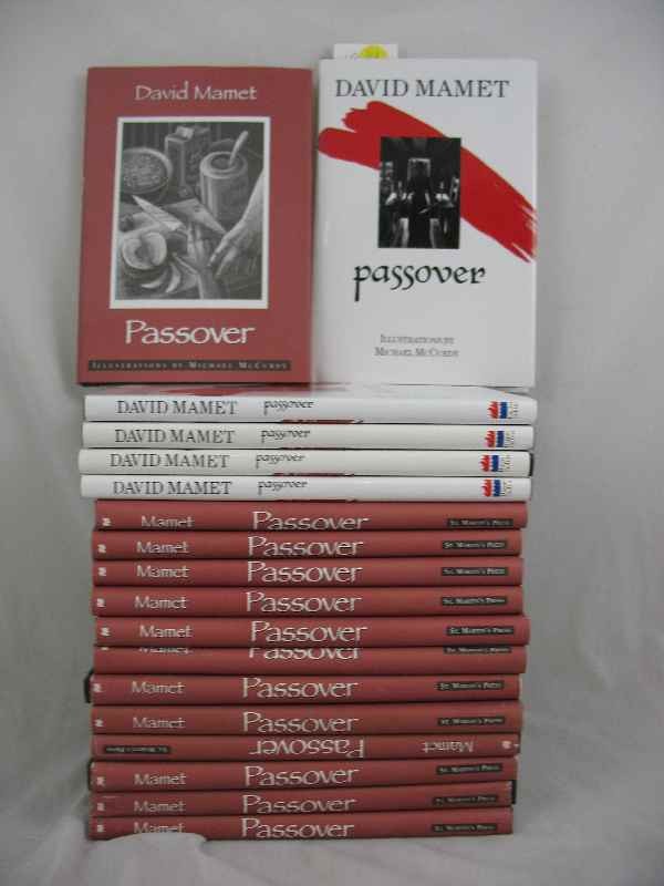 18 COPIES OF DAVID MAMET "PASSOVER" ILL. M. MCC