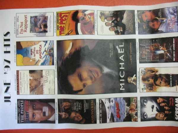 LOT OF 90'S MOVIE POSTERS INC. MICHAEL AND TRAI: LOT OF 90'S MOVIE POSTERS INC. MICHAEL AND TRAINSPOTTING